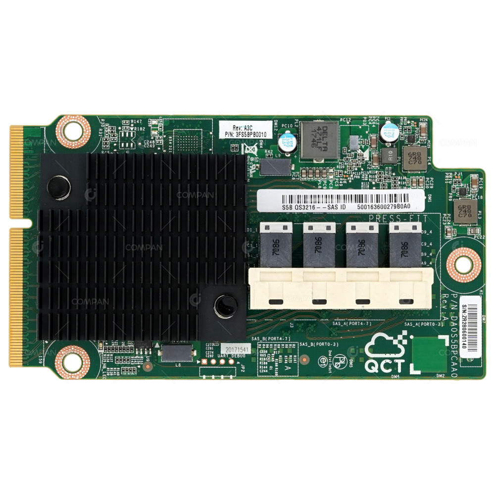 3FS5BPB0010 QUANTA 4 PORT SAS PASS THROUGH HBA MEZZANINE CARD FOR HITACHI DS220 G1 QS3216